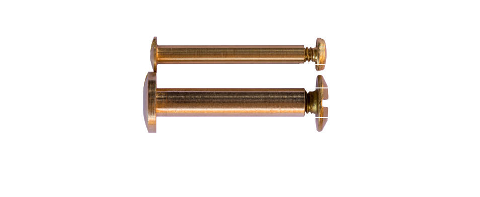 Zero Solid Brass Post & Screw (1/8" Screw) - spec