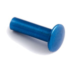 Zero Aluminum Post / Threaded Aluminum Washer - blue
