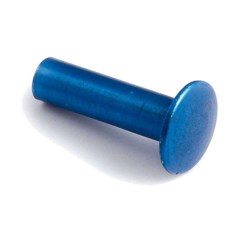 Zero Aluminum Post / Threaded Aluminum Washer - blue