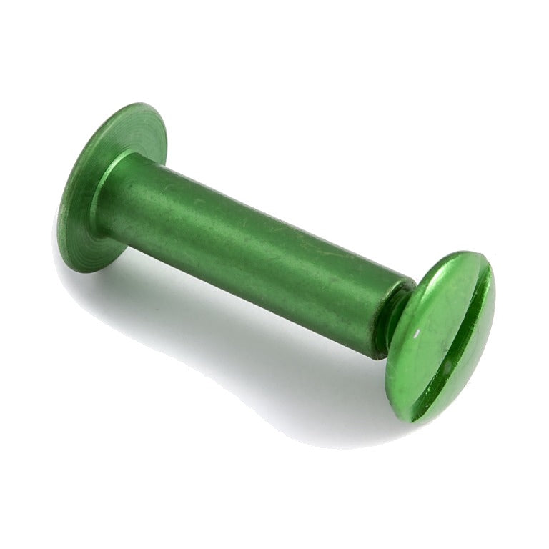 Zero Aluminum Post & Screw (1/8" Screw) - green