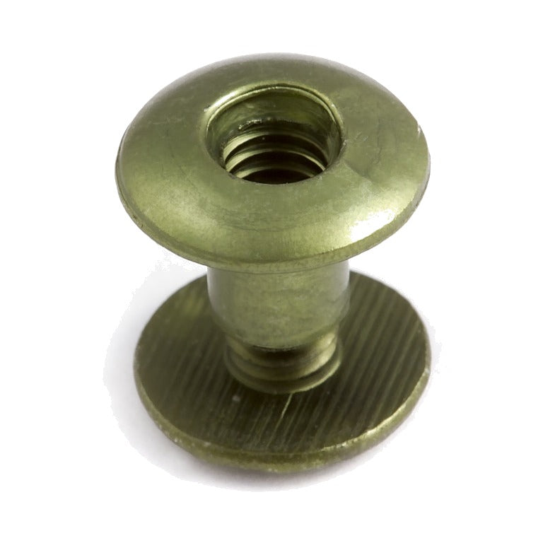 Zero Aluminum Post & Screw (1/8" Screw) - olive