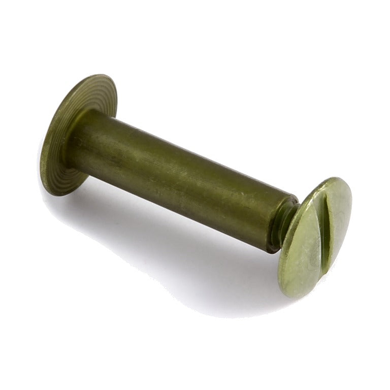 Zero Aluminum Post & Screw (1/8" Screw) - olive