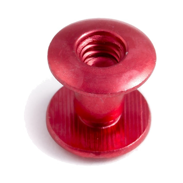 Zero Aluminum Post / Threaded Aluminum Washer - red