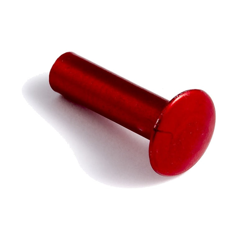 Zero Aluminum Post / Threaded Aluminum Washer - red