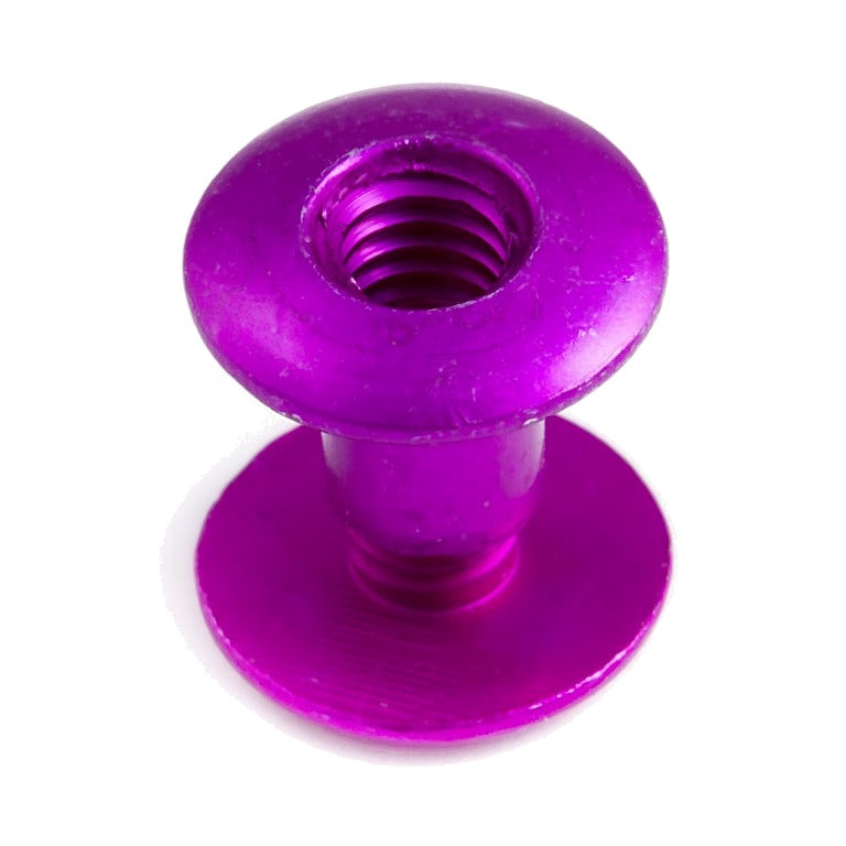 Zero Aluminum Post / Threaded Aluminum Washer - violet