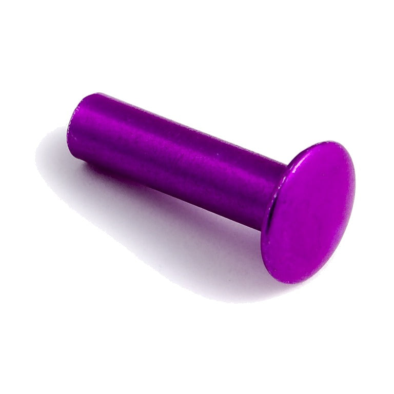 Zero Aluminum Post / Threaded Aluminum Washer - violet
