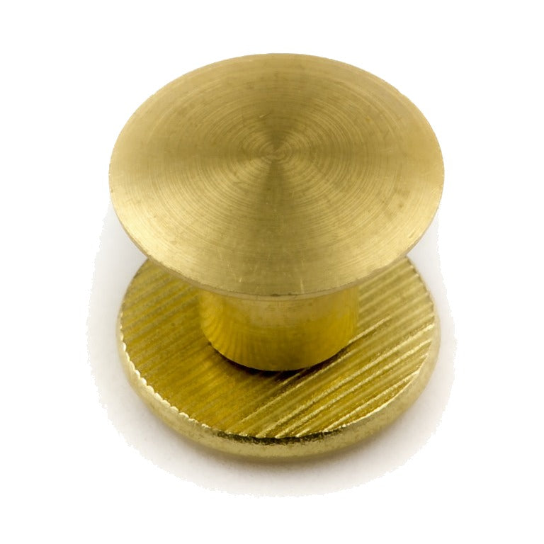 Zero Solid Brass Post & Screw (1/8" Screw) - brass