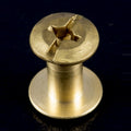 Zero Solid Brass Post & Screw (1/8" Screw) - brass