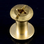 Zero Solid Brass Post & Screw (1/8" Screw) - brass