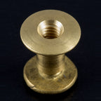 Zero Solid Brass Post & Screw (1/8" Screw) - brass
