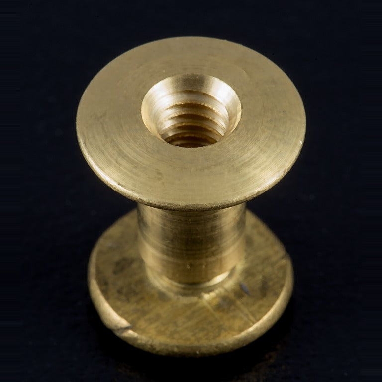 Zero Solid Brass Post & Screw (1/8" Screw) - brass