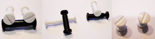 3/16" Small-Head Plastic Post & Screw (3/16" Screw) - placeholder