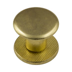 Zero Steel Post & Screw (1/8" Screw) - steel-brassplated