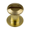 Zero Steel Post & Screw (1/8" Screw) - steel-brassplated