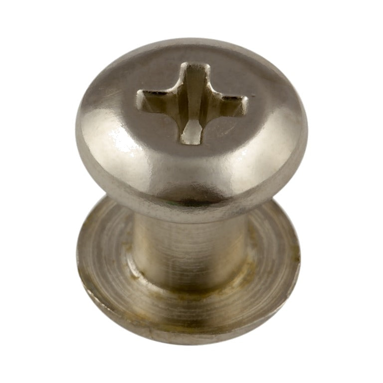 Zero Steel Post & Screw (1/8" Screw) - steel-nickelplated