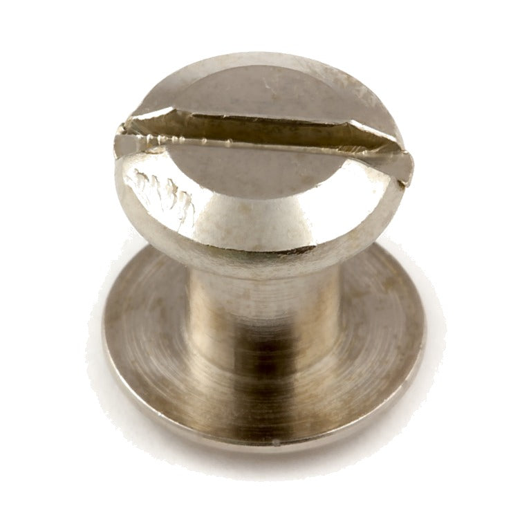 Zero Steel Post & Screw (1/8" Screw) - steel-nickelplated