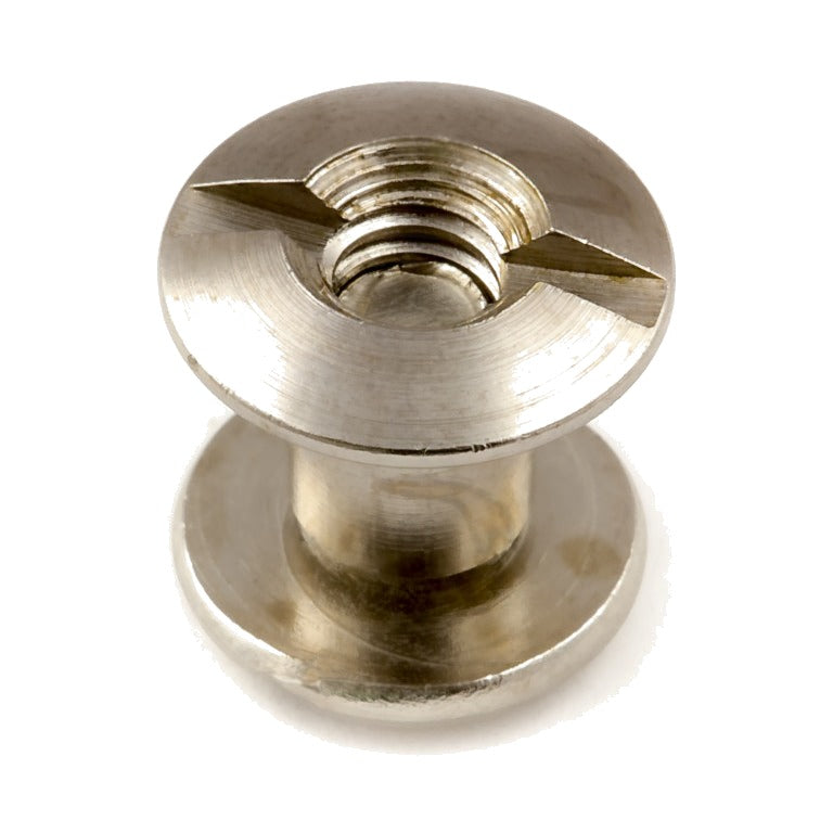 Zero Steel Post & Screw (1/8" Screw) - steel-nickelplated